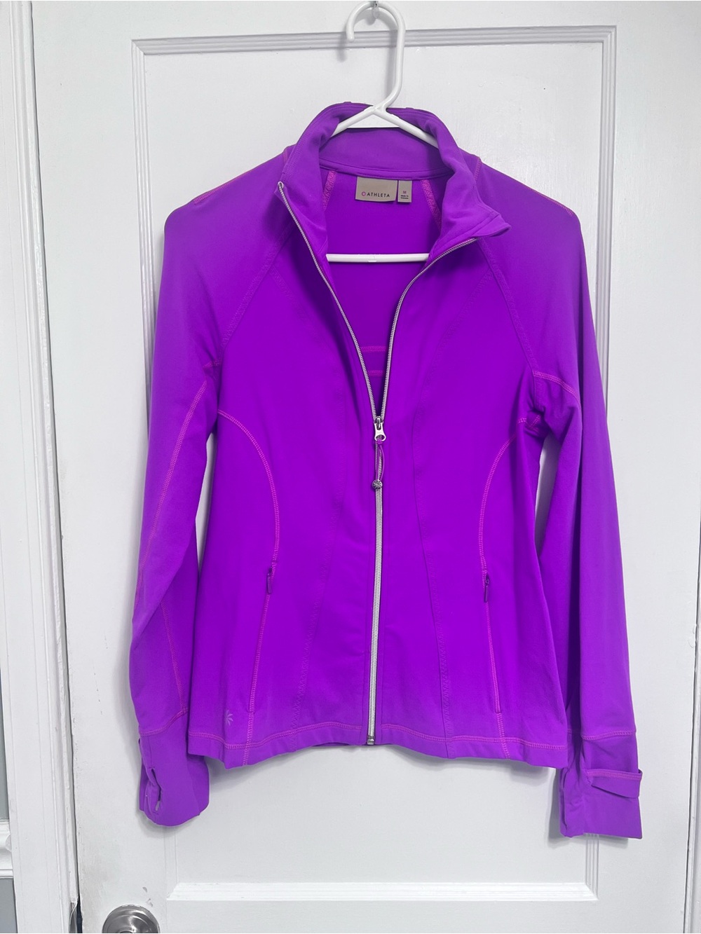 Athleta Violet Zip-Front Performance Jacket
